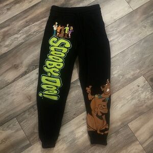 Scooby-Doo Boys Size XS Black Character Logo Joggers